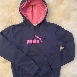 Blue and Pink Puma Hoody